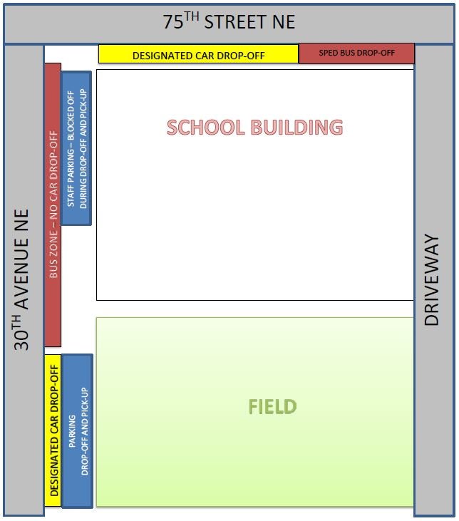 Diagram for picking up students